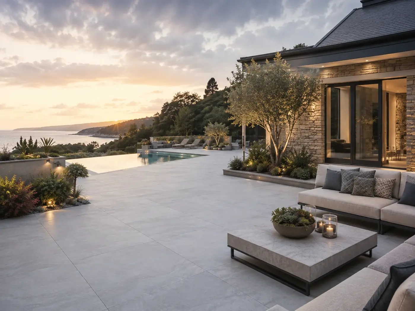 Porcelain patio design inspiration